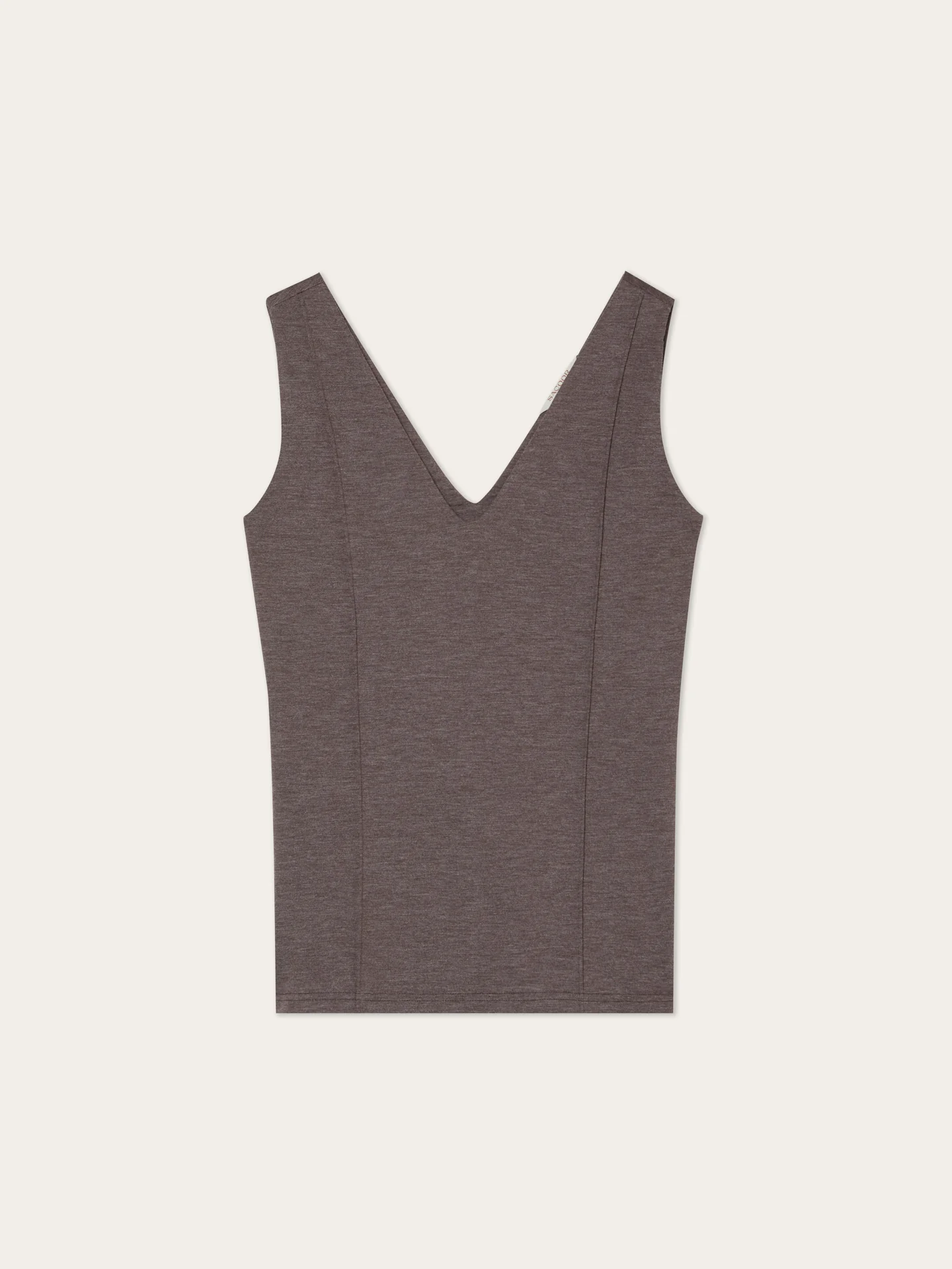 Top Decote em V da Edição Luxe Leisure em Mistura de Rayon - Image 5